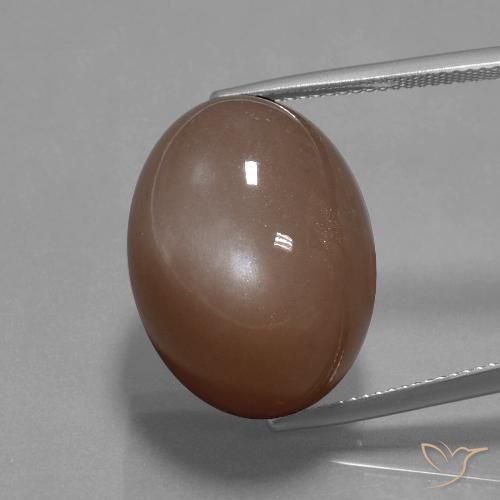 34.59ct Naturale Marrone medio Pietra di luna, Ovale, Opaco