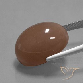 Pietra di luna Marrone naturale da 32.77 ct, Ovale, Opaco