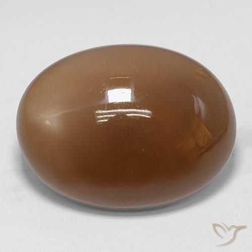 Pietra di luna Marrone dorato naturale da 30.74 ct, Ovale, Traslucido