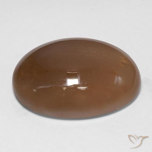 Pietra di luna Marrone dorato naturale da 30.74 ct, Ovale, Traslucido