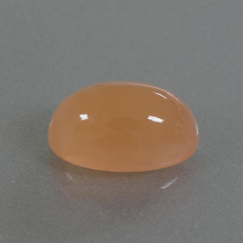 Pietra di luna naturale arancione da 3,49 ct, taglio ovale, traslucido