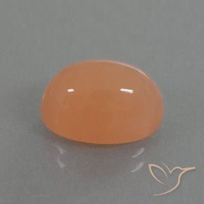 Pietra di luna Arancio Medio naturale da 4.99 ct, Ovale, Traslucido