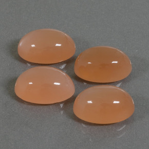 Pietra di luna naturale arancione da 15,19 ct, taglio ovale, traslucido