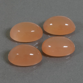 Pietra di luna naturale arancione da 14,46 ct, taglio ovale, traslucido