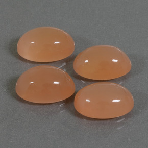 Pietra di luna naturale arancione da 14,46 ct, taglio ovale, traslucido
