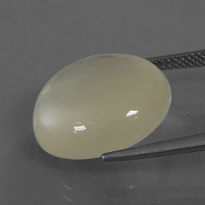 Pietra di luna naturale giallo da 14,39 ct, taglio rotondo, traslucido