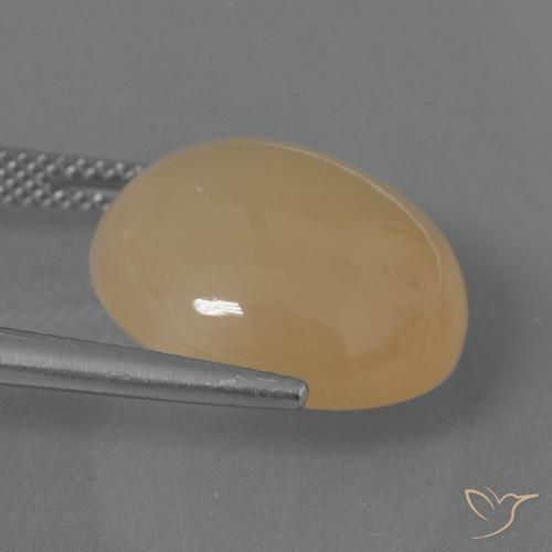 Pietra di luna Dorato pesca chiaro naturale da 14.62 ct, Rotondo, Traslucido