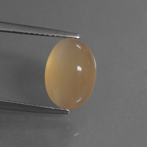 Pietra di luna naturale dorato da 4,63 ct, taglio ovale, traslucido