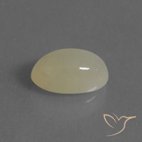 Pietra di luna Giallo chiaro naturale da 4.97 ct, Ovale, Traslucido