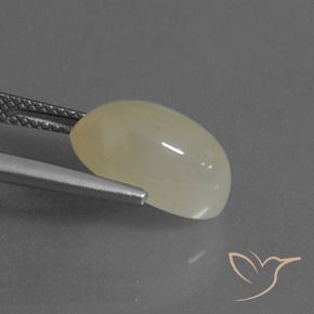 Pietra di luna Giallo chiaro naturale da 4.97 ct, Ovale, Traslucido