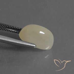 Pietra di luna Giallo chiaro naturale da 3.82 ct, Ovale, Traslucido