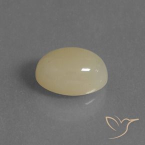 Pietra di luna Giallo chiaro naturale da 4.88 ct, Ovale, Traslucido