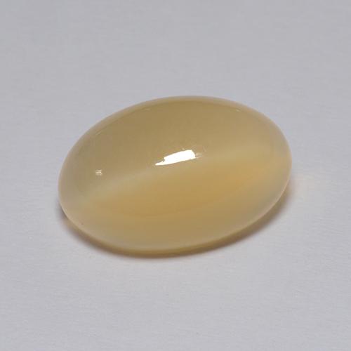 Pietra di luna naturale marrone da 4,30 ct, taglio ovale, trasparente