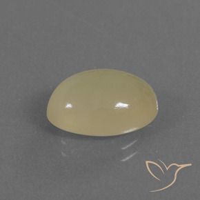 Pietra di luna Giallo chiaro naturale da 5.04 ct, Ovale, Traslucido