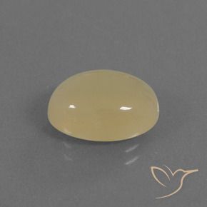 Pietra di luna Color crema naturale da 5.04 ct, Ovale, Traslucido