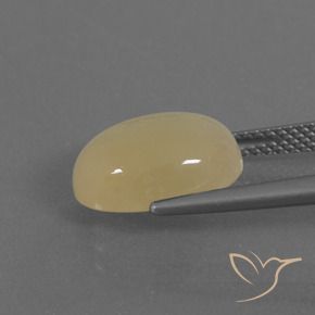 Pietra di luna Color crema naturale da 5.04 ct, Ovale, Traslucido