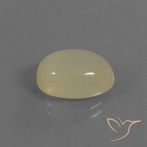 Pietra di luna Giallo chiaro naturale da 5.18 ct, Ovale, Traslucido