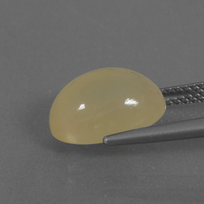 Pietra di luna Giallo medio naturale da 4.81 ct, Taglio ovale, Traslucido