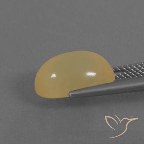 Pietra di luna Giallo di Digione naturale da 5.34 ct, Ovale, Traslucido