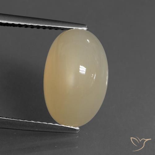 6.76ct Naturale Marrone chiaro Pietra di luna, Ovale, Traslucido