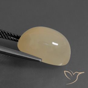 Pietra di luna Marrone chiaro naturale da 6.76 ct, Ovale, Traslucido