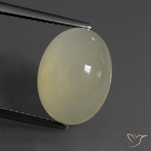 6.70ct Naturale Marrone Caldo Chiaro Pietra di luna, Ovale, Traslucido
