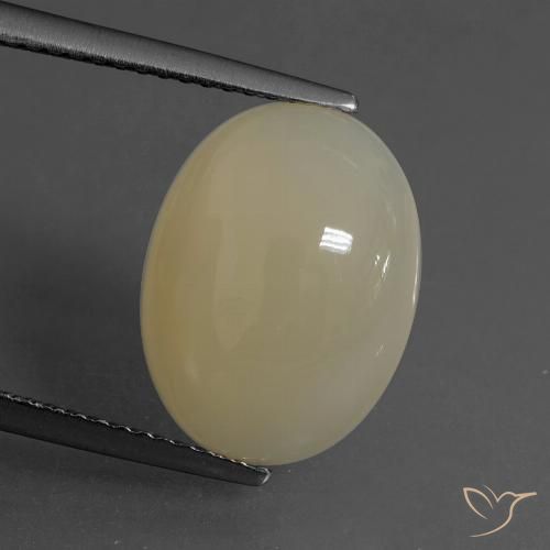 5.43ct Naturale Marrone chiaro Pietra di luna, Ovale, Traslucido