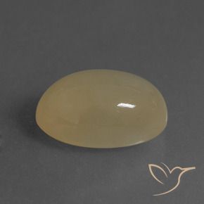 Pietra di luna Tortilla Marrone Chiaro naturale da 6.82 ct, Ovale, Traslucido