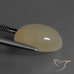 Pietra di luna Tortilla Marrone Chiaro naturale da 6.82 ct, Ovale, Traslucido