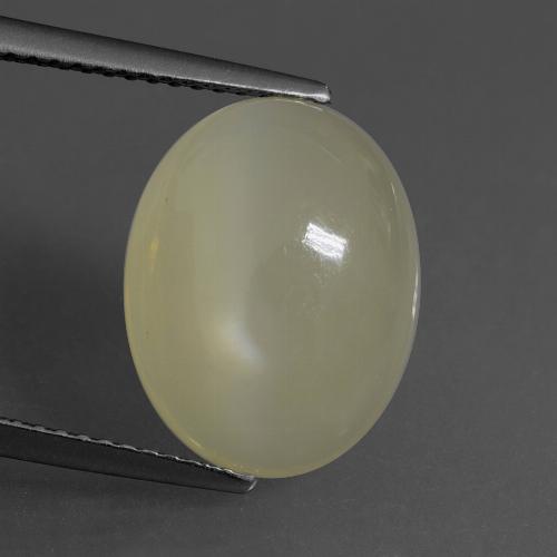 Pietra di luna naturale marrone da 6,67 ct, taglio ovale, traslucido