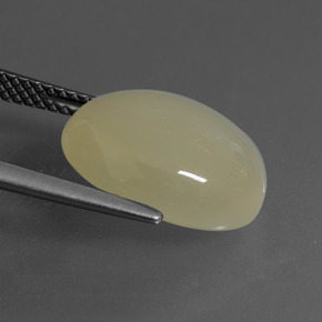 Pietra di luna naturale marrone da 6,67 ct, taglio ovale, traslucido