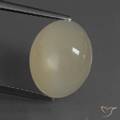 6.24ct Naturale Marrone Caffè Chiaro Pietra di luna, Ovale, Traslucido
