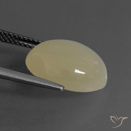 Pietra di luna Marrone Caffè Chiaro naturale da 6.24 ct, Ovale, Traslucido