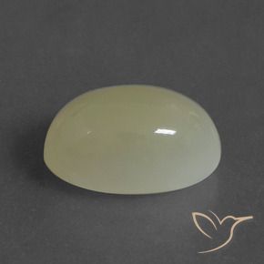 Pietra di luna Giallo verdastro naturale da 7.00 ct, Ovale, Traslucido