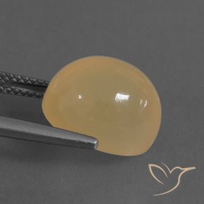 Pietra di luna naturale dorato da 8,64 ct, taglio ovale, traslucido