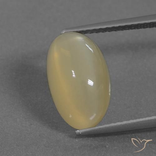 5.26ct Naturale Marrone terroso Pietra di luna, Ovale, Traslucido
