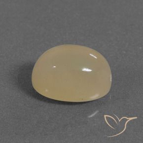 Pietra di luna Dorato pesca chiaro naturale da 5.46 ct, Ovale, Traslucido