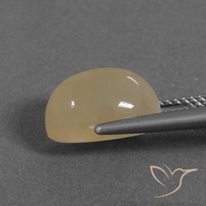 Pietra di luna Dorato pesca chiaro naturale da 5.46 ct, Ovale, Traslucido