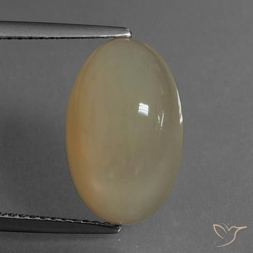 6.93ct Naturale Marrone Caldo Chiaro Pietra di luna, Ovale, Traslucido, Photo A
