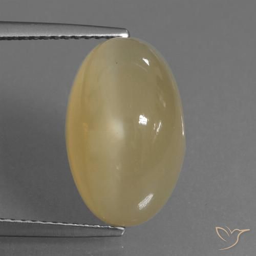8.83ct Naturale Marrone chiaro Pietra di luna, Ovale, Traslucido