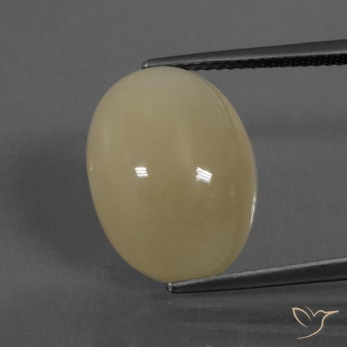 11.29ct Naturale Marrone medio-chiaro Pietra di luna, Ovale, Traslucido