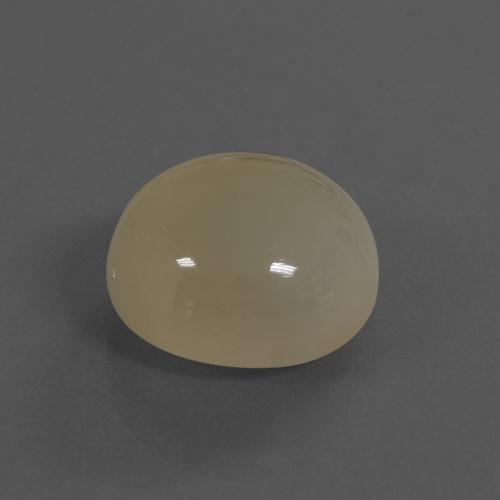 Pietra di luna dorato chiaro naturale da 11,50 ct, taglio rotondo, traslucido