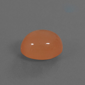 Pietra di luna Arancione chiaro naturale da 4.51 ct, Taglio ovale, Traslucido