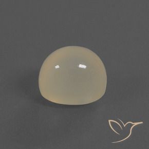 Pietra di luna bianco perla naturale da 4.84 ct, Ovale, Traslucido