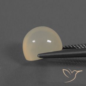 Pietra di luna bianco perla naturale da 4.84 ct, Ovale, Traslucido