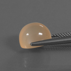 Pietra di luna naturale arancione da 4,67 ct, taglio ovale, traslucido