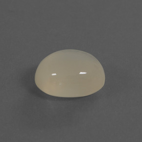 Pietra di luna Bianco crema naturale da 4.18 ct, Taglio ovale, Traslucido
