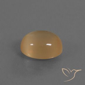 Pietra di luna Arancione Crema naturale da 4.18 ct, Ovale, Traslucido
