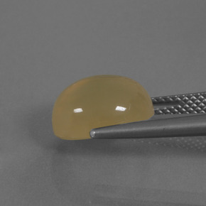 Pietra di luna Arancione naturale da 4.40 ct, Taglio ovale, Traslucido