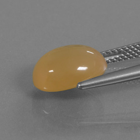 Pietra di luna naturale dorato da 3,84 ct, taglio ovale, traslucido
